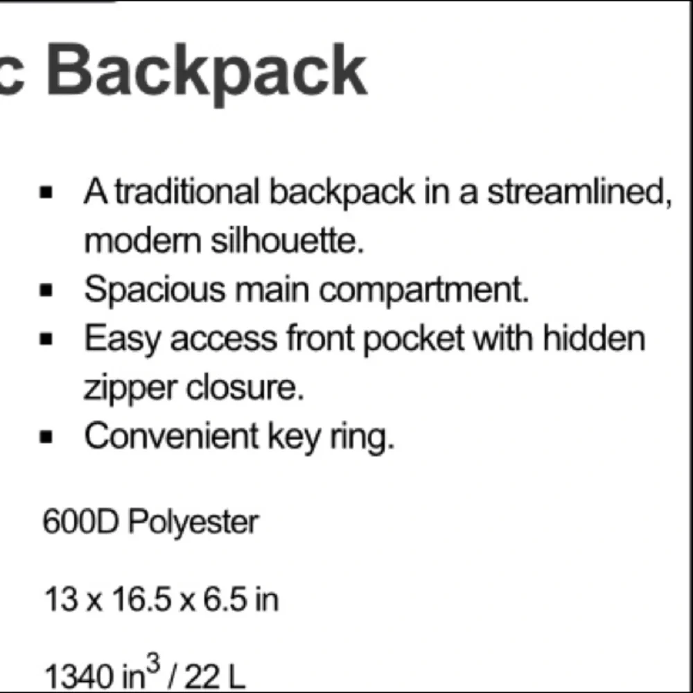 Black Backpack - Picture 9 of 9